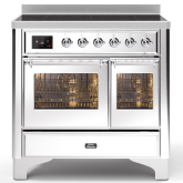 ILVE Majestic Milano 100cm 6 Zone Induction Hob Twin Oven Electric Range Cooker