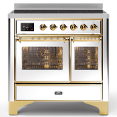 ILVE Majestic Milano 100cm 6 Zone Induction Hob Twin Oven Electric Range Cooker