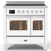 ILVE Majestic Milano 100cm 6 Zone Induction Hob Twin Oven Electric Range Cooker