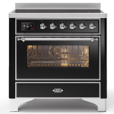 ILVE Majestic Milano 90cm 6 Zone Induction Hob Single Oven Electric Range Cooker