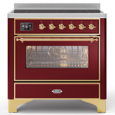 ILVE Majestic Milano 90cm 6 Zone Induction Hob Single Oven Electric Range Cooker