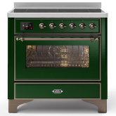 ILVE Majestic Milano 90cm 6 Zone Induction Hob Single Oven Electric Range Cooker