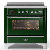 ILVE Majestic Milano 90cm 6 Zone Induction Hob Single Oven Electric Range Cooker