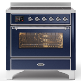 ILVE Majestic Milano 90cm 6 Zone Induction Hob Single Oven Electric Range Cooker