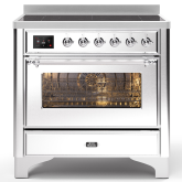 ILVE Majestic Milano 90cm 6 Zone Induction Hob Single Oven Electric Range Cooker