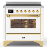 ILVE Majestic Milano 90cm 6 Zone Induction Hob Single Oven Electric Range Cooker