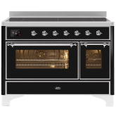 ILVE Majestic Milano 120cm 7 Zone Induction Hob Twin Oven Electric Range Cooker