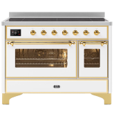 ILVE Majestic Milano 120cm 7 Zone Induction Hob Twin Oven Electric Range Cooker