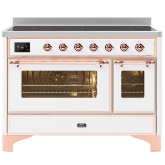 ILVE Majestic Milano 120cm 7 Zone Induction Hob Twin Oven Electric Range Cooker