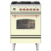 ILVE Milano 60cm 4 Burner Gas Hob Single Oven Dual Fuel Mini Range Cooker