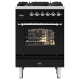 ILVE Milano 60cm 4 Burner Gas Hob Single Oven Dual Fuel Mini Range Cooker