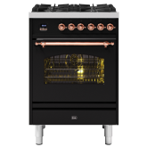 ILVE Milano 60cm 4 Burner Gas Hob Single Oven Dual Fuel Mini Range Cooker