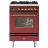 ILVE Milano 60cm 4 Burner Gas Hob Single Oven Dual Fuel Mini Range Cooker
