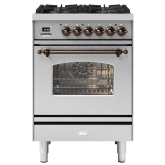 ILVE Milano 60cm 4 Burner Gas Hob Single Oven Dual Fuel Mini Range Cooker
