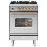 ILVE Milano 60cm 4 Burner Gas Hob Single Oven Dual Fuel Mini Range Cooker