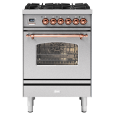 ILVE Milano 60cm 4 Burner Gas Hob Single Oven Dual Fuel Mini Range Cooker