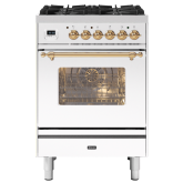 ILVE Milano 60cm 4 Burner Gas Hob Single Oven Dual Fuel Mini Range Cooker