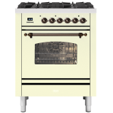 ILVE Milano 70cm 4 Burner Gas Hob Single Oven Dual Fuel Mini Range Cooker