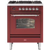 ILVE Milano 70cm 4 Burner Gas Hob Single Oven Dual Fuel Mini Range Cooker