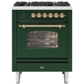 ILVE Milano 70cm 4 Burner Gas Hob Single Oven Dual Fuel Mini Range Cooker