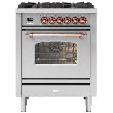 ILVE Milano 70cm 4 Burner Gas Hob Single Oven Dual Fuel Mini Range Cooker