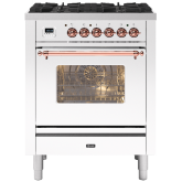 ILVE Milano 70cm 4 Burner Gas Hob Single Oven Dual Fuel Mini Range Cooker