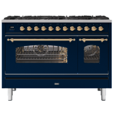 ILVE Milano 120cm 7 Burner Gas Hob Double Oven Dual Fuel Range Cooker