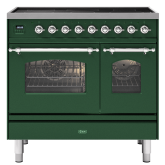 ILVE Milano 90cm 6 Zone Induction Hob Double Oven All Electric Range Cooker