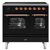 ILVE Milano 90cm 6 Zone Induction Hob Double Oven All Electric Range Cooker
