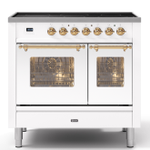 ILVE Milano 90cm 6 Zone Induction Hob Double Oven All Electric Range Cooker