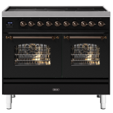ILVE Milano 100cm 6 Zone Induction Hob Double Oven All Electric Range Cooker
