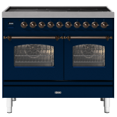 ILVE Milano 100cm 6 Zone Induction Hob Double Oven All Electric Range Cooker