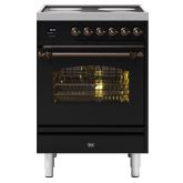 ILVE Milano 60cm 4 Zone Induction Hob Single Oven All Electric Mini Range Cooker