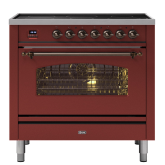ILVE Milano 90cm 6 Zone Induction Hob Single Oven Dual Fuel Range Cooker