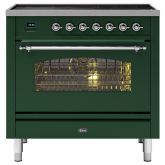 ILVE Milano 90cm 6 Zone Induction Hob Single Oven Dual Fuel Range Cooker
