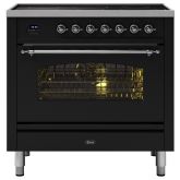 ILVE Milano 90cm 6 Zone Induction Hob Single Oven Dual Fuel Range Cooker