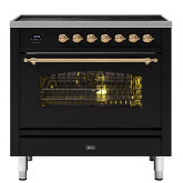 ILVE Milano 90cm 6 Zone Induction Hob Single Oven Dual Fuel Range Cooker