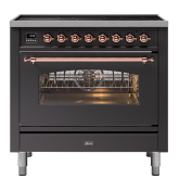 ILVE Milano 90cm 6 Zone Induction Hob Single Oven Dual Fuel Range Cooker