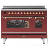 ILVE Milano 120cm 7 Zone Induction Hob Double Oven All Electric Range Cooker