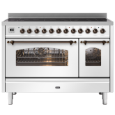 ILVE Milano 120cm 7 Zone Induction Hob Double Oven All Electric Range Cooker