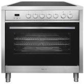 InAlto 90cm 5 Zone Ceramic Hob Single Oven All Electric Range Cooker