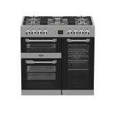 Leisure Cuisinemaster 90cm 5 Burner Gas Hob Triple Oven Dual Fuel Range Cooker