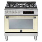 Lofra Italia 90cm 5 Burner Gas Hob Single Oven Dual Fuel Range Cooker