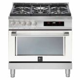 Lofra Italia 90cm 5 Burner Gas Hob Single Oven Dual Fuel Range Cooker
