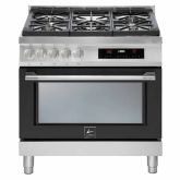 Lofra Italia 90cm 5 Burner Gas Hob Single Oven Dual Fuel Range Cooker