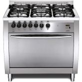 Lofra Curva 90cm 5 Burner Gas Hob Single Oven Dual Fuel Range Cooker