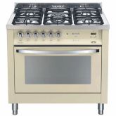 Lofra Rainbow 90cm 5 Burner Gas Hob Single Oven All Gas Range Cooker
