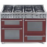 Lofra Professional 120cm 7 Burner Gas Hob Triple Oven Dual Fuel Range Cooker