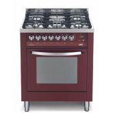 Lofra Rainbow 70cm 5 Burner Gas Hob Single Oven Dual Fuel Range Cooker