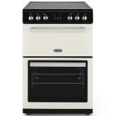 Montpellier 60cm 4 Zone Ceramic Hob Double Oven Electric Mini Range Cooker